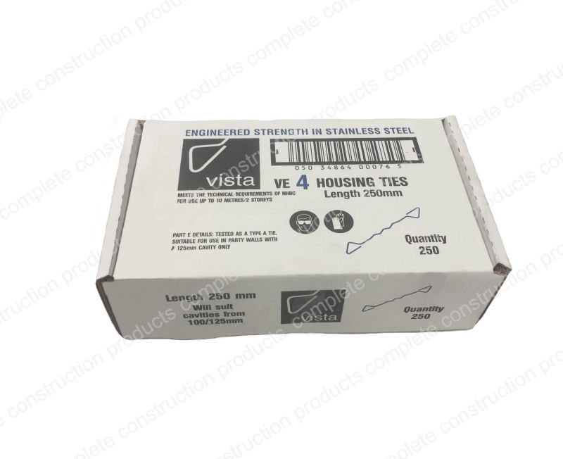 Vista VE4 Light Duty Housing Wall Ties (Box of 250)